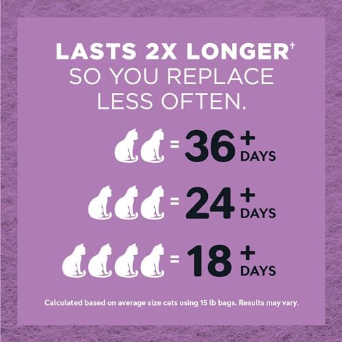 World's Best Cat Litter Lavender, Long-Lasting Odor Control, 15 lb Bag