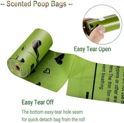 Dog Poop Bag Biodegradable 540 Count Dog Waste Bags with Dispenser Scented