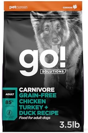 Go! Solutions Carnivore Chicken, Turkey + Duck Dry Dog Food, 3.5 lb