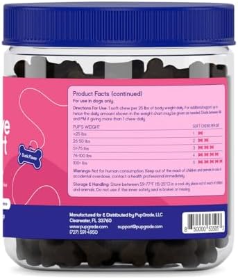 PupGrade Digestive Support for Dogs, Duck Flavor - 360 Soft Chews