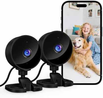 YOTON Indoor Security Camera for Baby Monitor, Home & Pets, 2.4G Wi-Fi