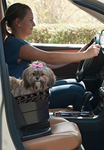 Pet Gear Booster Seat for Dogs/Cats, Removable Washable Comfort Pillow + Liner, Safety Tethers Included, Installs in Seconds, No Tools Required, Espresso