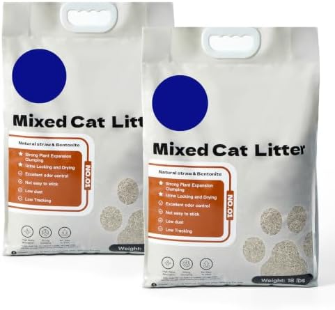 ABCPET Natural Cat Litter Clumping Cat Litter,36 Pounds