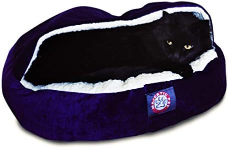Majestic Pet 18 inch Villa Vintage Canopy Cat Bed, Faux Suede, 18"L x 18"W x 16"Th