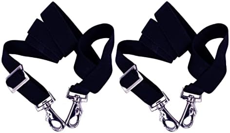 Majestic Ally Pack of 2 Adjustable length Horse Blanket Sheet Replacement Elastic Leg Strap with Double Swivel Snaps (Navy)