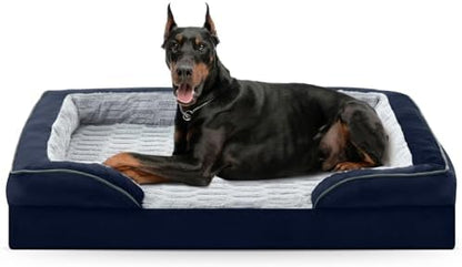 FURTIME Orthopedic Supportive Extra Large Dog Bed, XXL Waterproof Pet Bed