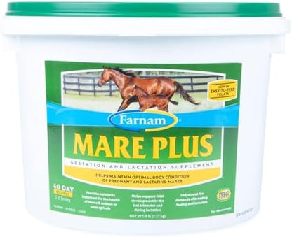 Farnam Mare Plus Gestation & Lactation Supplement, 5 Pounds, 40 Day Supply