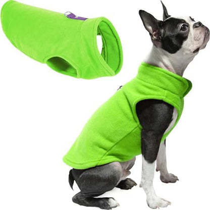 Gooby Fleece Vest Dog Sweater, Lime, X-Large