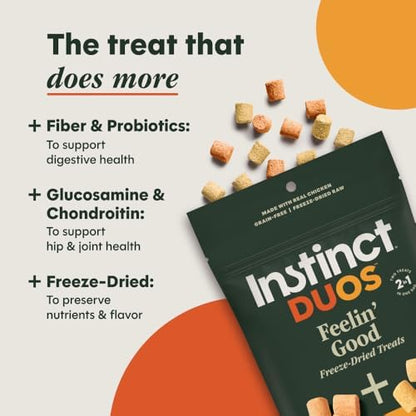 Instinct Duos Feelin' Good, Freeze Dried Treats, Chicken, 4 oz.