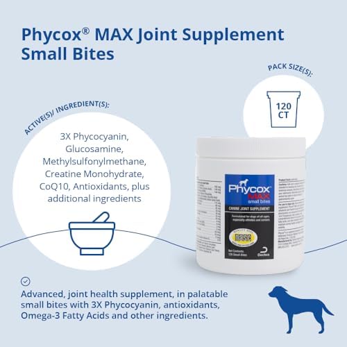 MAX Joint Supplement Small Bites for Dogs, 120 Chews