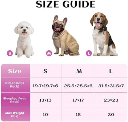 Hooded Blanket Donut Cave Bed for Small Medium Dogs and Cats