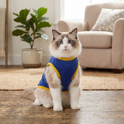 hoyuwak 8 Pieces Pet Shirts Funny Dog Printed Clothes Dog Sleeveless Vests