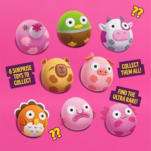 Bonkers Surprise Blind Box Collectible Plush Dog Toy with Chicken Flavored Biscuit Crunchy Treats for Dogs, 3.5 oz