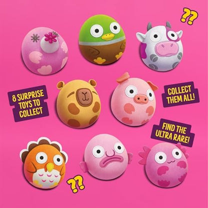 Bonkers Surprise Blind Box Collectible Plush Dog Toy with Chicken Flavored Biscuit Crunchy Treats for Dogs, 3.5 oz