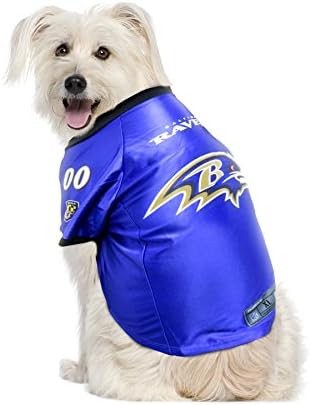 Littlearth NFL Baltimore Ravens Premium Pet Jersey, Team Color, Medium
