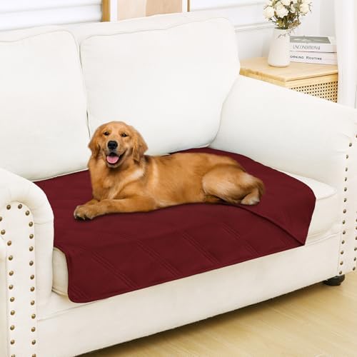 Smiry Waterproof Dog Bed Cover, Reversible Pet Blanket for Sofa Couch