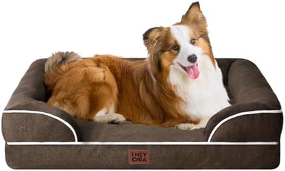 EHEYCIGA Orthopedic Dog Beds Large Sized Dog, Waterproof Washable Pet Bed