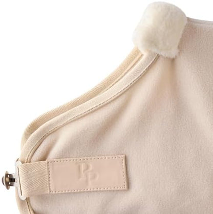 Pet Passion Preston II - The Polar Fleece Coat, Recycled Polar Fleece Warm Dog Jacket for Cold Weather for Small, Medium, Large Dogs, Almond Milk, X-Large (55-80 lbs)