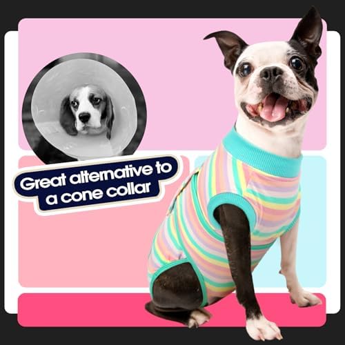FUAMEY Recovery Suit for Dogs After Surgery,Soft Breathable Dog Bodysuit