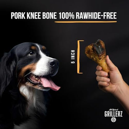 Grillerz Pork Knee Bone, Rawhide-Free, 1 Count
