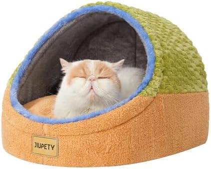 Cute Cat Beds for Indoor Cats,Cave Bed for Kittens,Hideaway Cat House&Tent
