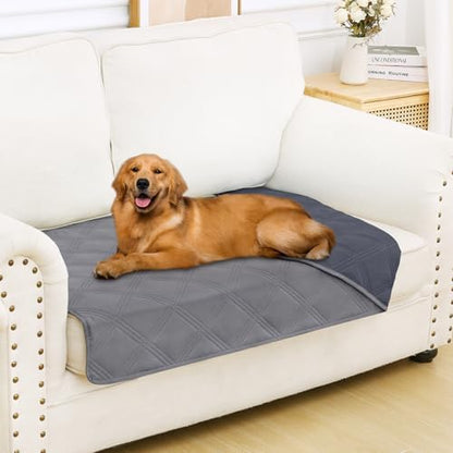 Smiry Waterproof Dog Bed Cover, Reversible Pet Blanket for Sofa Couch