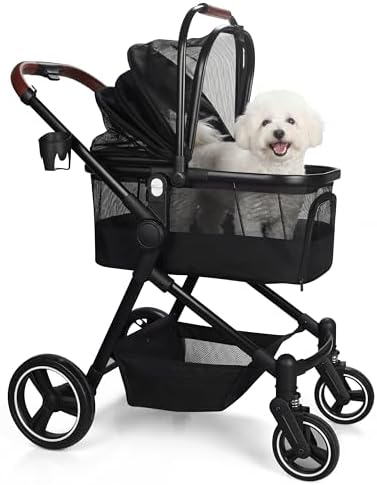 3-in-1 Foldable Pet Stroller for Dogs/Cats