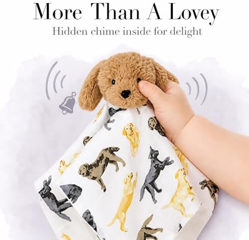 Mud Pie Labrador Retriever Woobie, Baby Lovey Blanket with Labrador Plush
