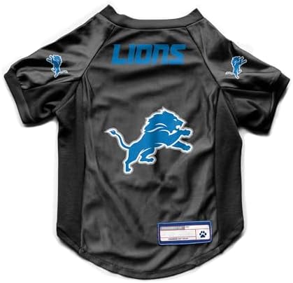 Littlearth NFL Detroit Lions Stretch Pet Jersey, Team Color, Small