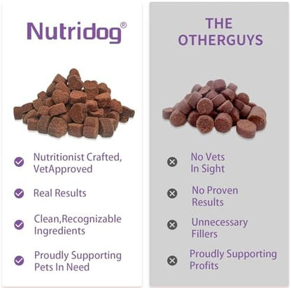 Dog Probiotic Chews 120 Count – 6 Billion CFU, 6 Strains
