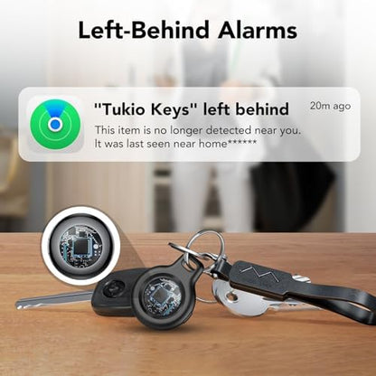 Air Tracker Tags-4 Pack (iOS Only), [Apple MFi Certified] Key Finder