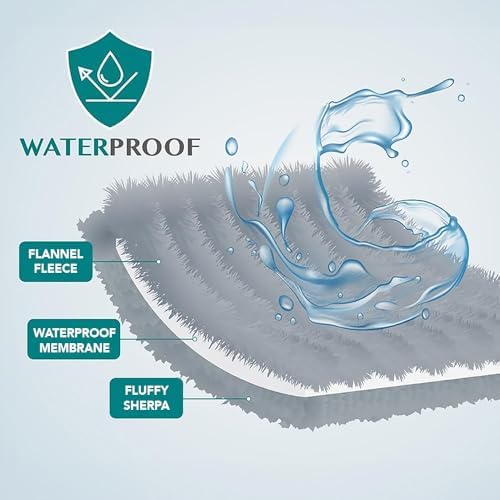 PetAmi Waterproof Dog Blanket for Medium Large Dog Pet, 60x40, Charcoal