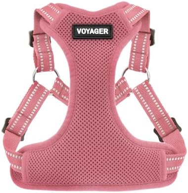 Voyager Step-in Flex Adjustable Dog Harness - Pink, X-Small