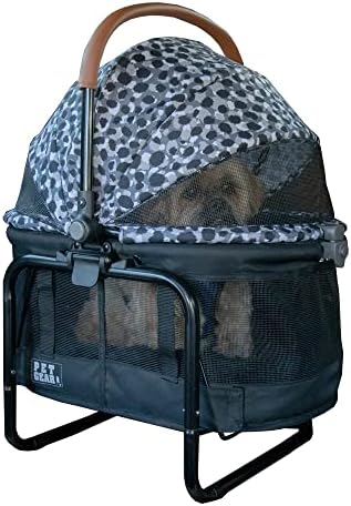 Pet Gear No-Zip View 360 Pet Carrier & Car Seat with Booster Seat Frame for Small Dogs & Cats, Mesh Ventilation, Push Button Entry, No Tools Required, 4 Colors