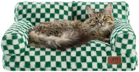 Hollypet Small Dog Large Cat Bed Puppy Couch Beds for Pets up to 25 lbs