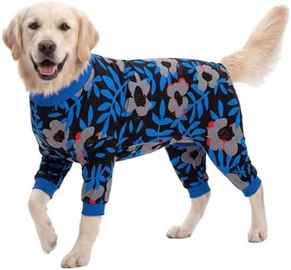 LovinPet Large Dog PJs, Large Dog Pajamas, Nighttime Print, XL