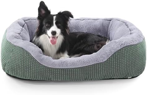 INVENHO Dog Bed Medium Size, Orthopedic Warming Soft Calming Sleeping Durable with Anti-Slip Bottom