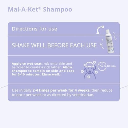 Mal-A-Ket Shampoo for Dogs and Cats, 8 oz