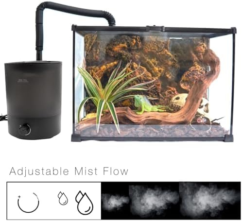 MRREPTILE Reptile Fogger Humidifiers Mister, Misting System for Reptiles, Terrarium Fogger Humidifier, 2.8L Large Capacity Reptifogger [UPGRADE]