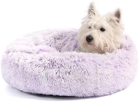 Hooded Blanket Donut Cave Bed for Small Medium Dogs and Cats