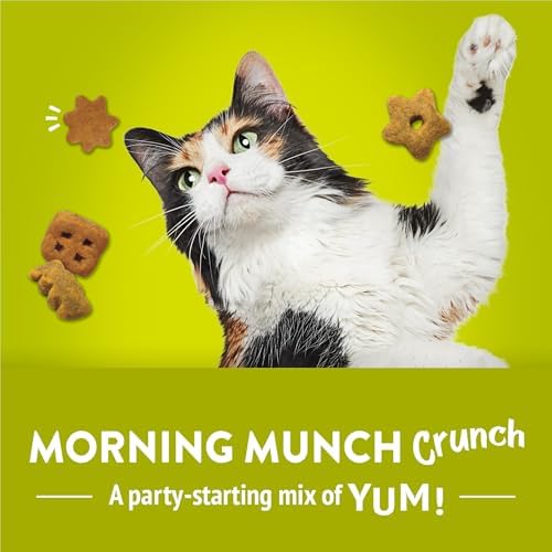Friskies Purina Party Mix Morning Much Crunch Cat Treats, 30 oz Canister