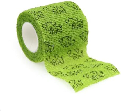 Self Adhesive Bandage Wrap Animal Cohesive Bandage Self Adherent Wrap First Aid Tape for Dogs Cats Horses Birds & Wrist Healing Ankle Sprain (2 Inch G Set 6 Rolls)