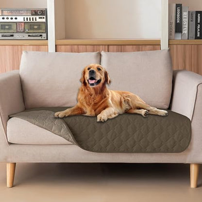 gogobunny Waterproof Loveseat Cover, Reversible Dog Cat Blanket for Couch
