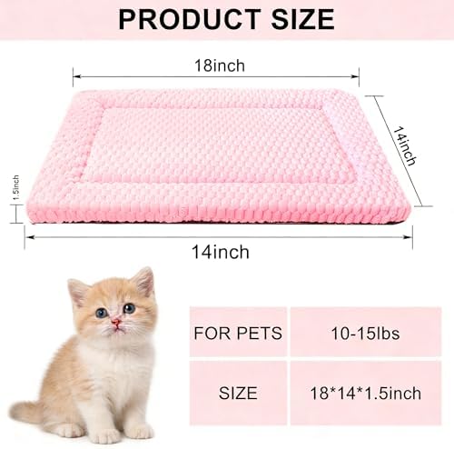 Cat Bed Mat - Durable & Cute Crate Beds for Extra Small Dogs & Cats, Comfortable Kennel Pad for Home, Crate & Travel