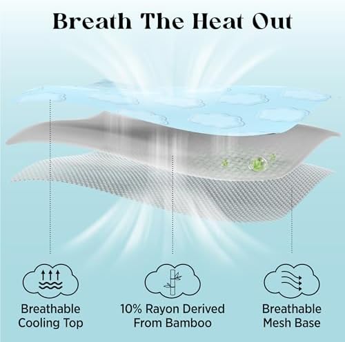 LE SURE ApexCloud™ QMAX>0.5 Breathable XL Dog Cooling Mat,44x30