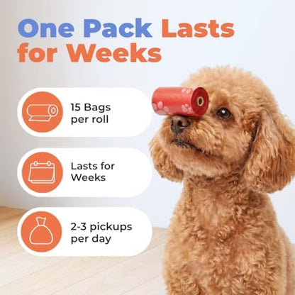 Best Pet Supplies Poop Bags for Dogs - Assorted Colors, 900 Count