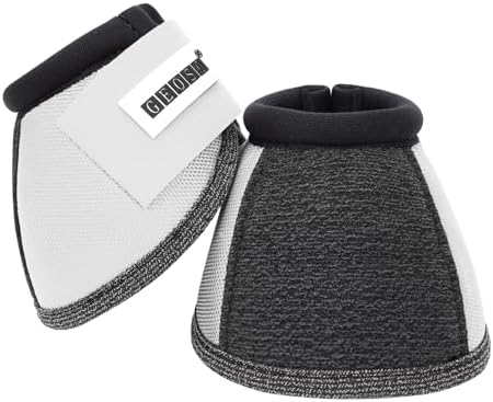 GEOSO Bell Boots for Horses,Ballistic Overreach Horse Boots | Superb Protection, Durability&Comfort,360 Degree Wrap