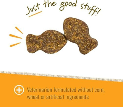 Pet Naturals Hip and Joint Supplement with Glucosamine, Green-Lipped Mussel, and Chondroitin for Cats, Duck Flavor, 30 Chews