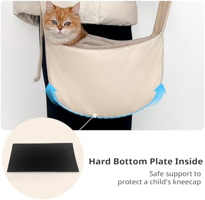 ONECUTE Dog Sling Carrier 15 lbs, Small Dog Carrier Sling for Cat & Puppies