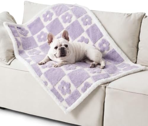LE SURE Waterproof Dog Blankets for Medium Dogs Cute 3D Jacquard,30x40